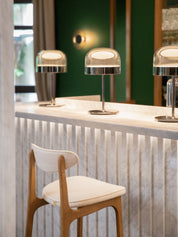 Chaise de bar 200-190 M/75 en tissu Boucle Creme