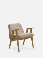 Fauteuil 366 en tissu Boucle Beige