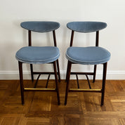 Outlet: 200-190 Bar Stool S/65 in Velvet Sky Blue