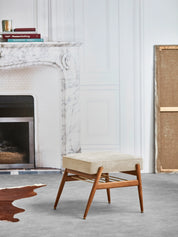 Repose-pied Fox en tissu Cord Creme