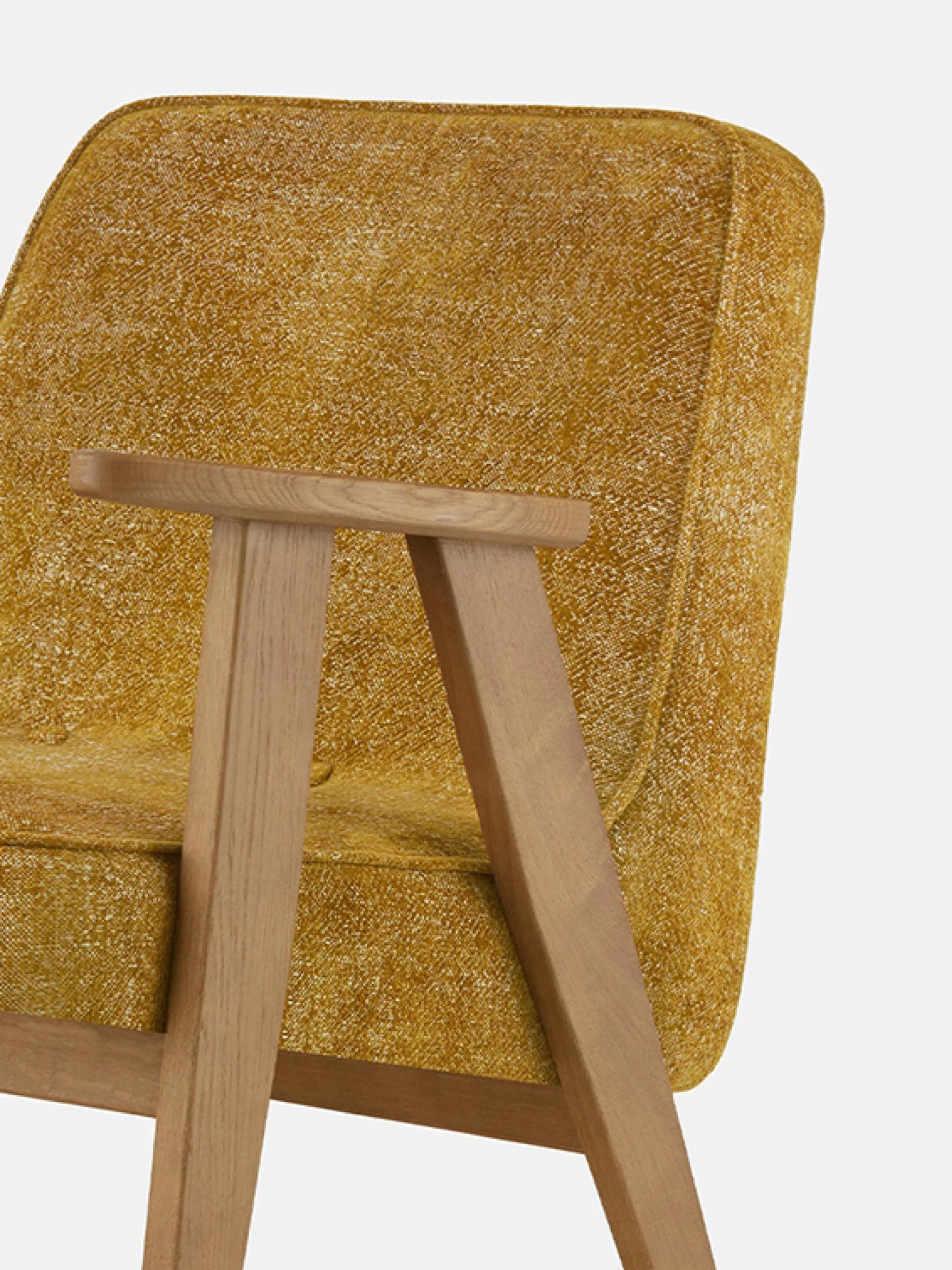 FAUTEUIL 366 – Jaune en tissu Marble Mustard