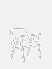 Outlet: 366 Armchair in Wool Bottle Green