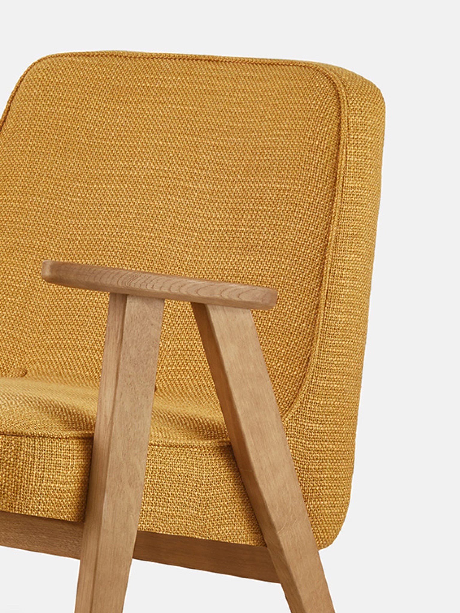 FAUTEUIL À BASCULE 366 – Jaune en tissu Coco Mustard