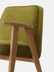 Fauteuil 366 en tissu Velvet Olive