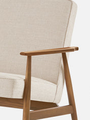 Fox Lounge Chair in Coco Creme