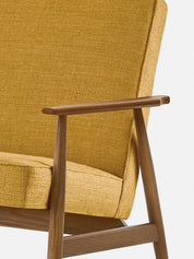 Fox Lounge Chair in Coco Mustard