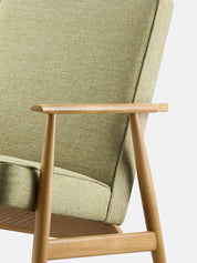 Fox Lounge Chair in Wool Light Mustard