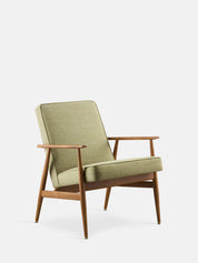 Fox Lounge Chair in Wool Light Mustard