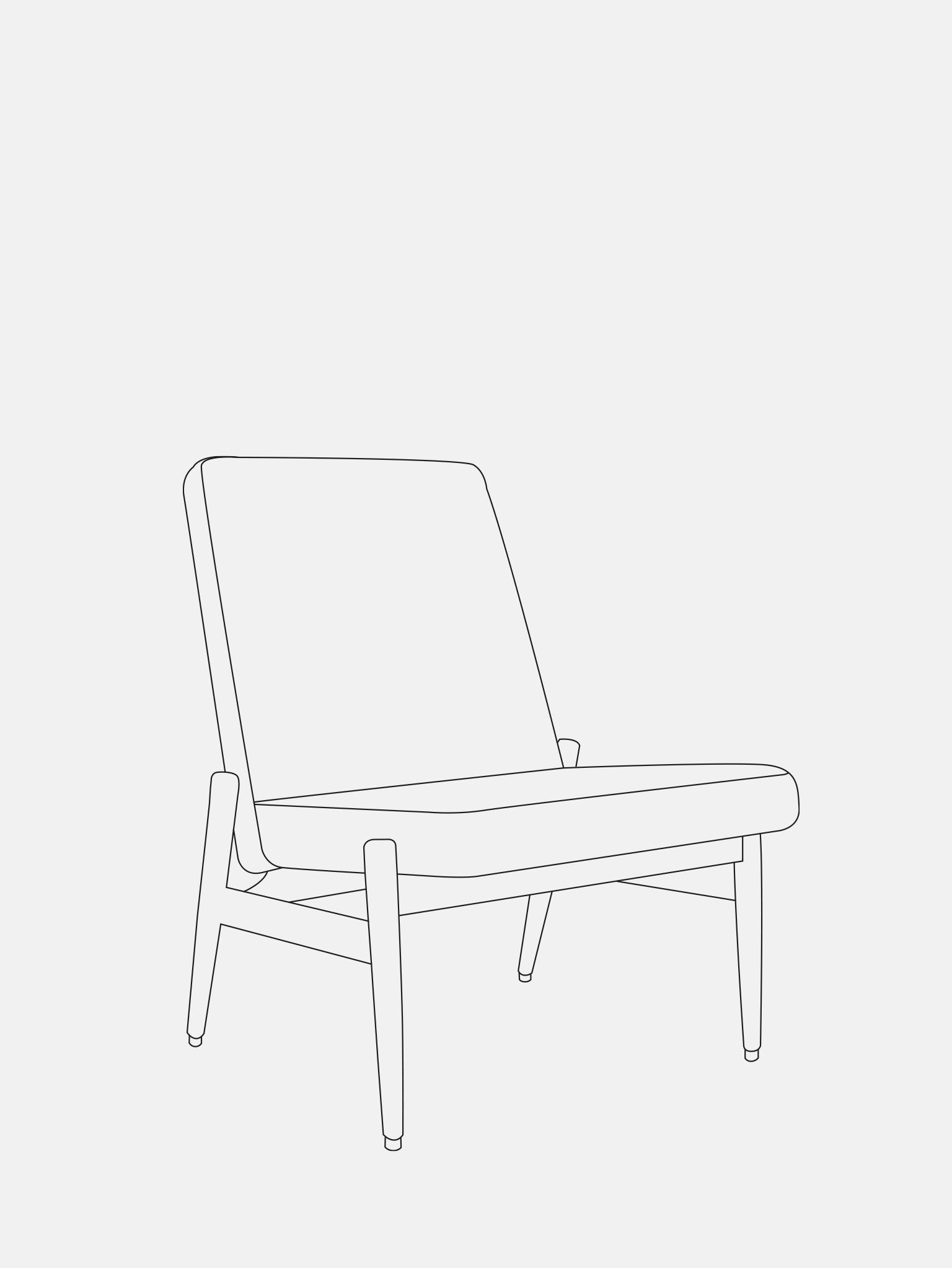 Outlet: Fox Club Chair in Boucle Chocolate