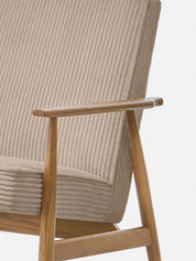 FOX ROCKING CHAIR – Beige in Cord Taupe Fabric