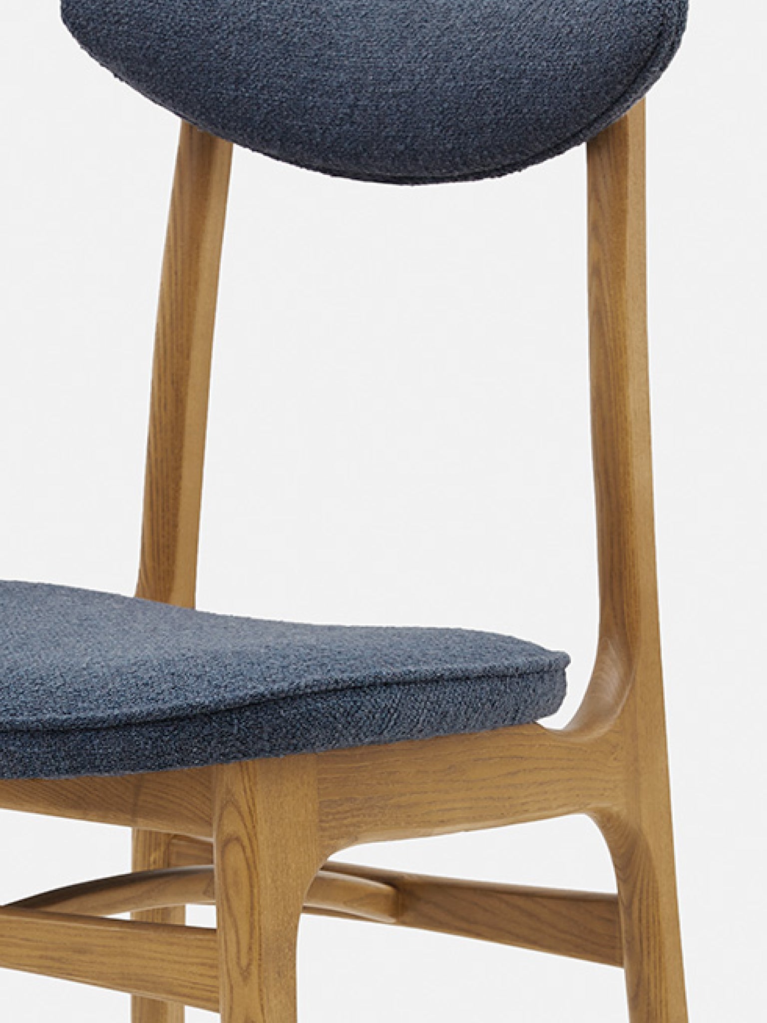 200-190 CHAIR – Blue in Boucle Denim Fabric