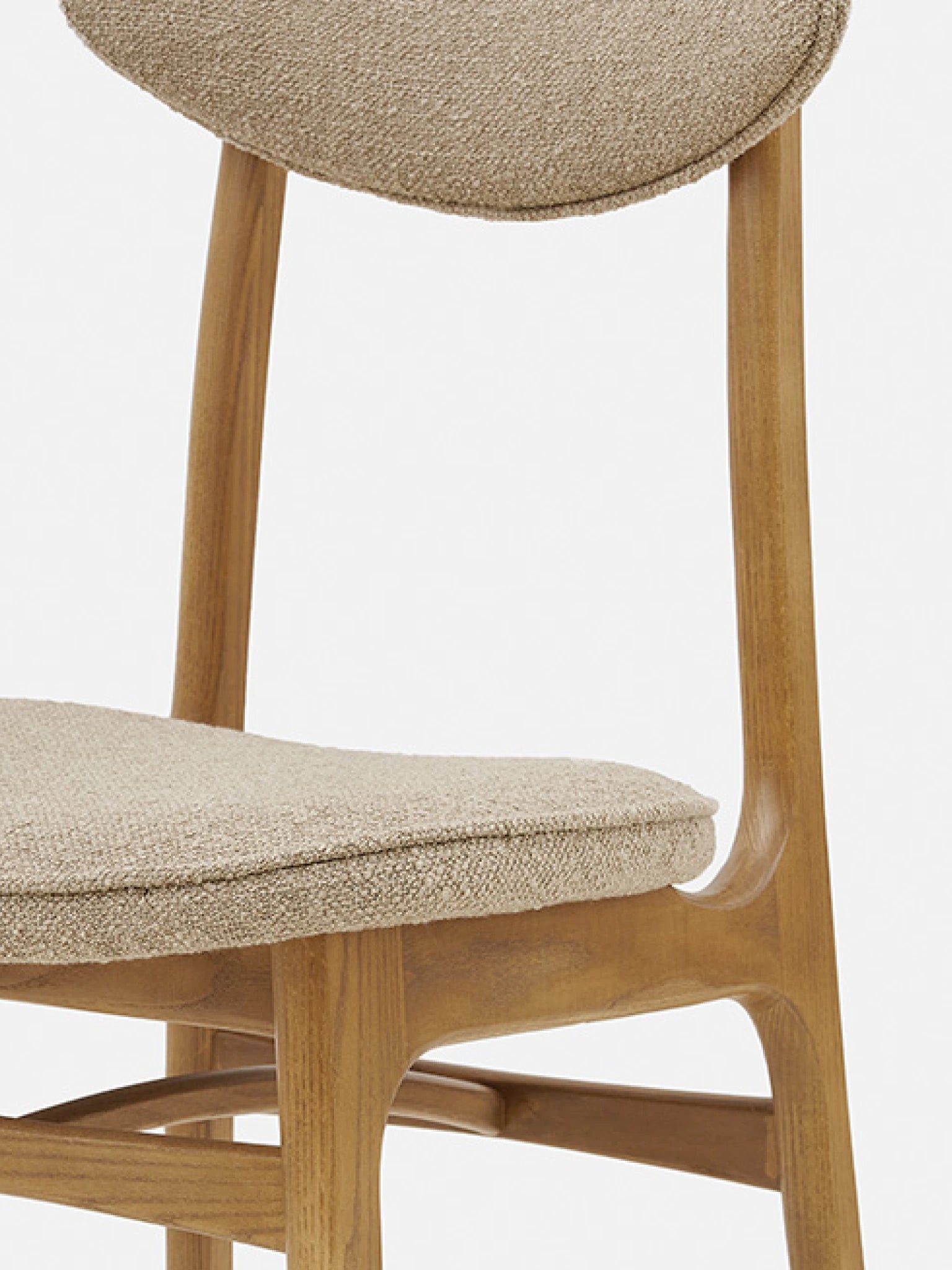 200-190 CHAIR – Beige in Boucle Beige Fabric