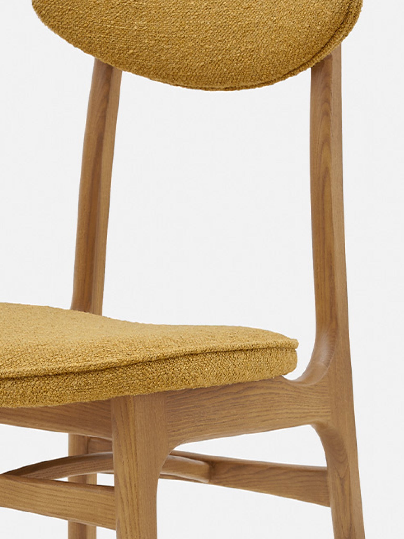 200-190 CHAIR – Yellow in Boucle Mustard Fabric