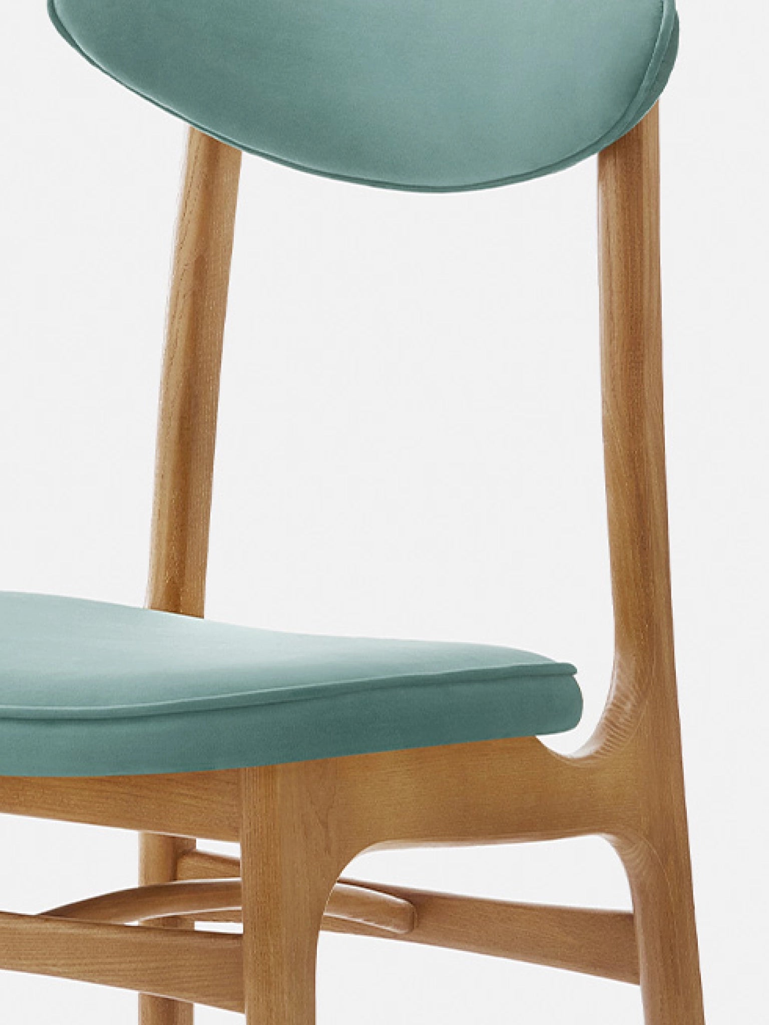 200-190 CHAIR – Mint in Velvet Mint Fabric