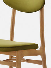 200-190 CHAIR – Green in Velvet Olive Fabric