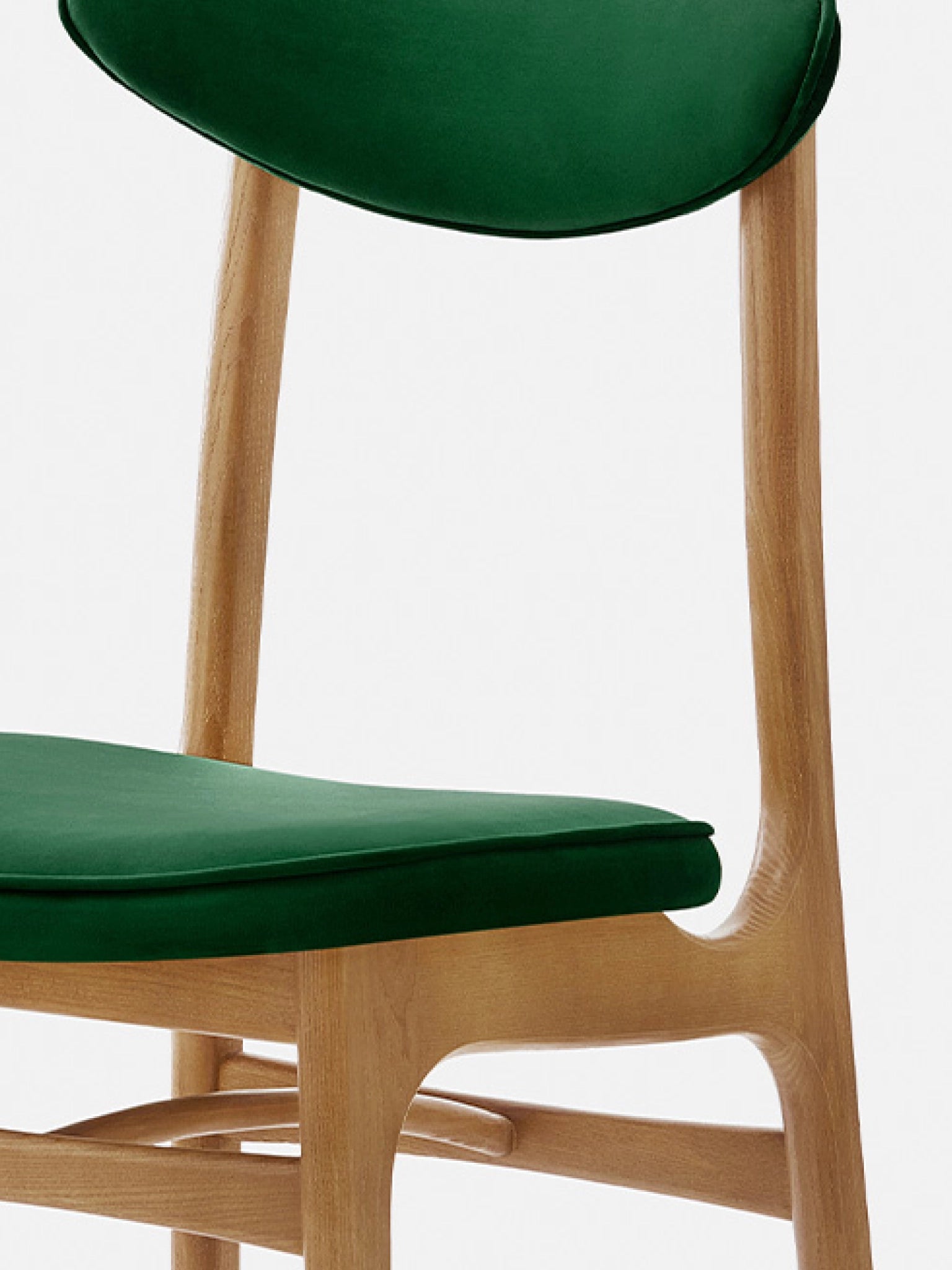 200-190 CHAIR – Green in Velvet Bottle Green Fabric