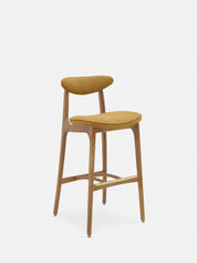 200-190 BAR STOOL M/75 – Yellow in Boucle Mustard Fabric