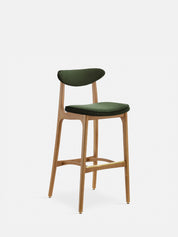 200-190 BAR STOOL M/75 – Green in Velvet Turtle Fabric