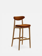 200-190 BAR STOOL M/75 – Red in Velvet Sierra Fabric