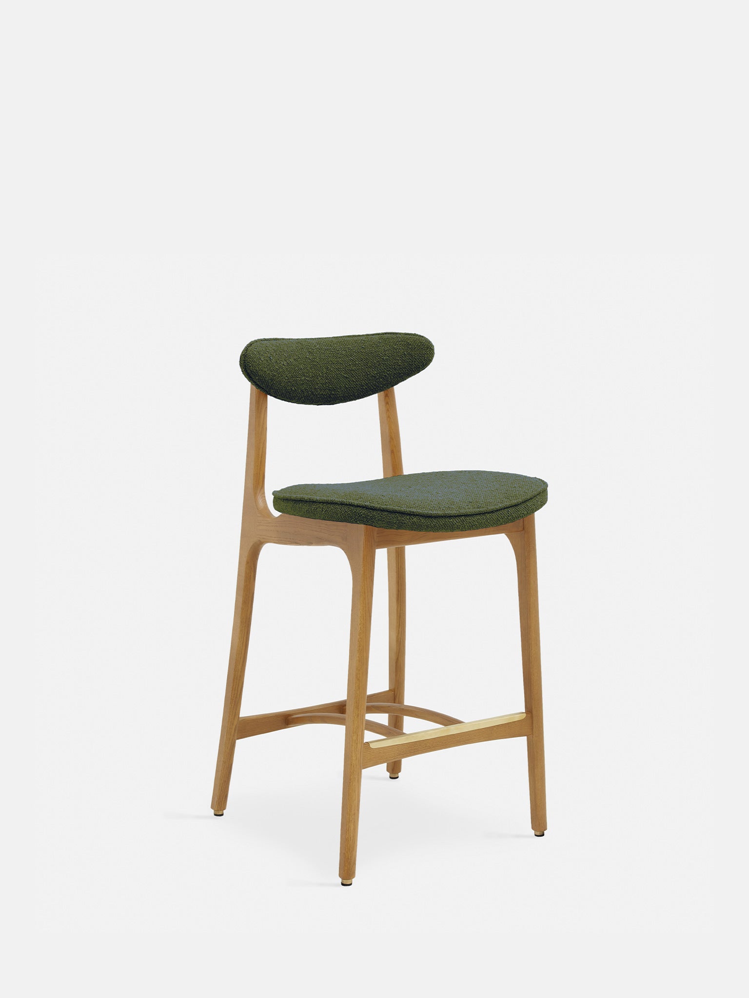 Outlet: 200-190 Bar Stool S/65 in Boucle Olive