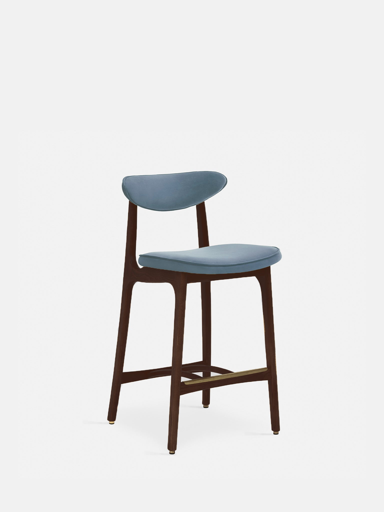Outlet: 200-190 Bar Stool S/65 in Velvet Sky Blue