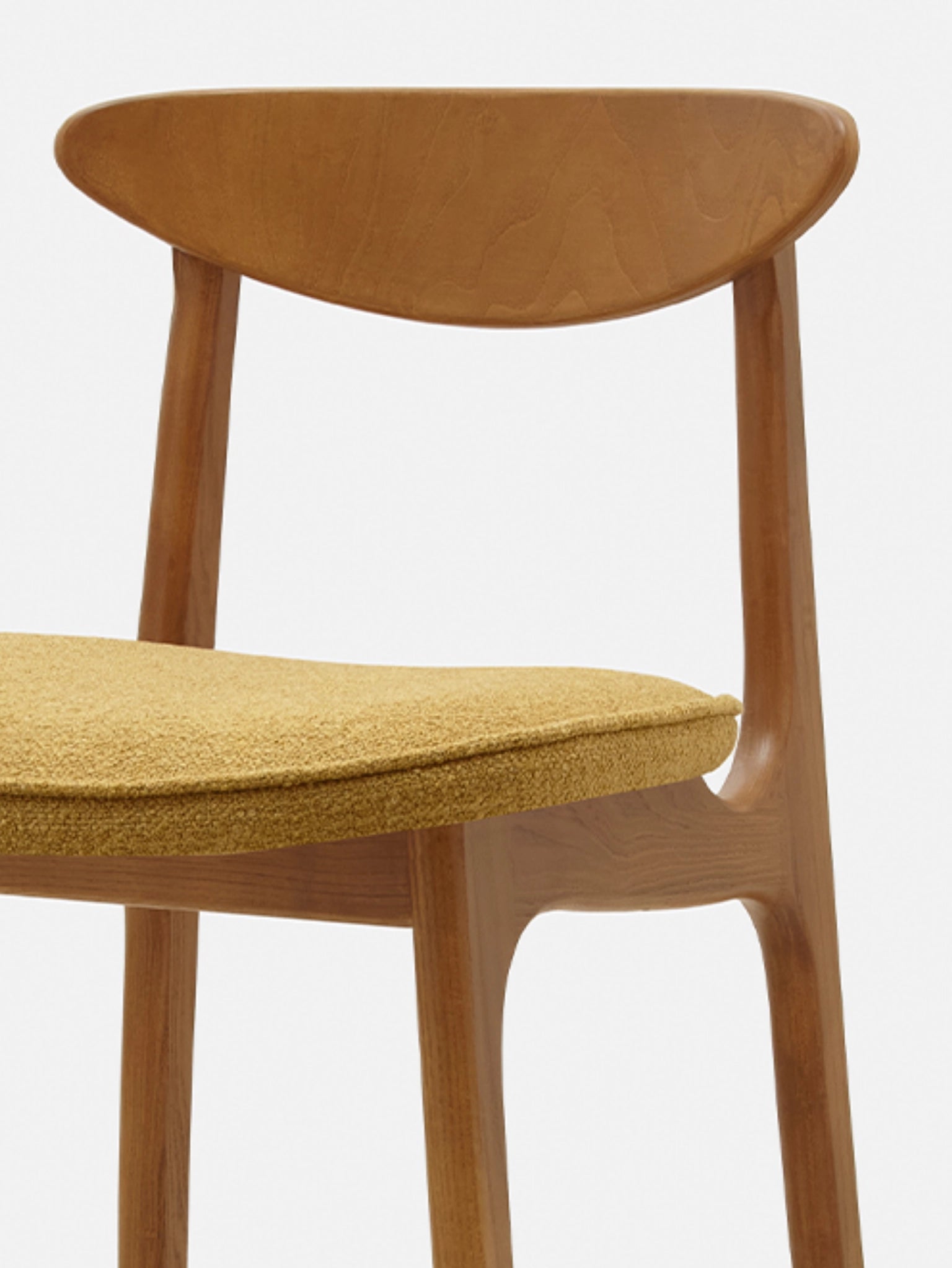 200-190 BAR STOOL M/75 MIX – Yellow in Boucle Mustard Fabric