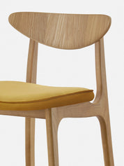 200-190 BAR STOOL M/75 MIX – Yellow in Shine Velvet Mustard Fabric