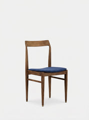 Chaise Homa 104 en tissu Grain Bleu Nuit