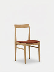 Chaise Homa 104 en tissu Grain Rouille