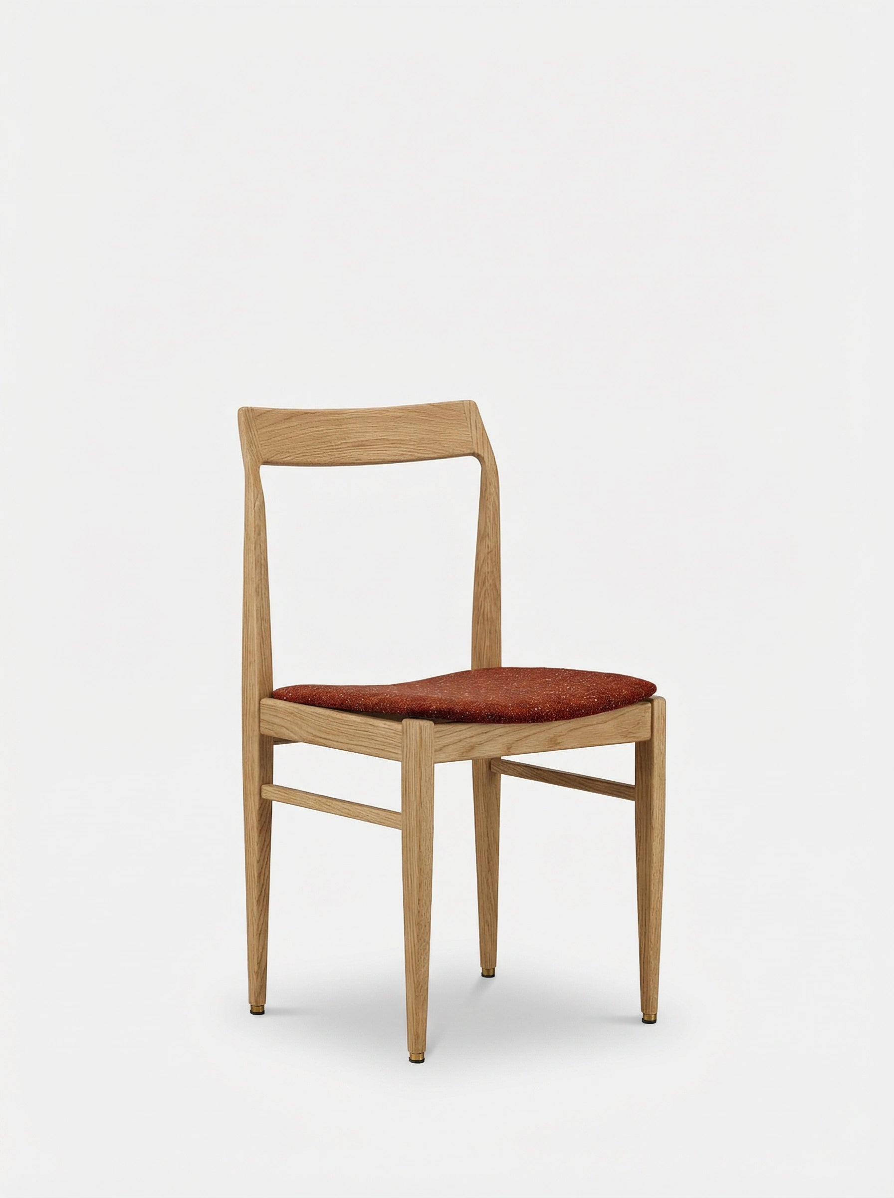 Chaise Homa 104 en tissu Grain Rouille