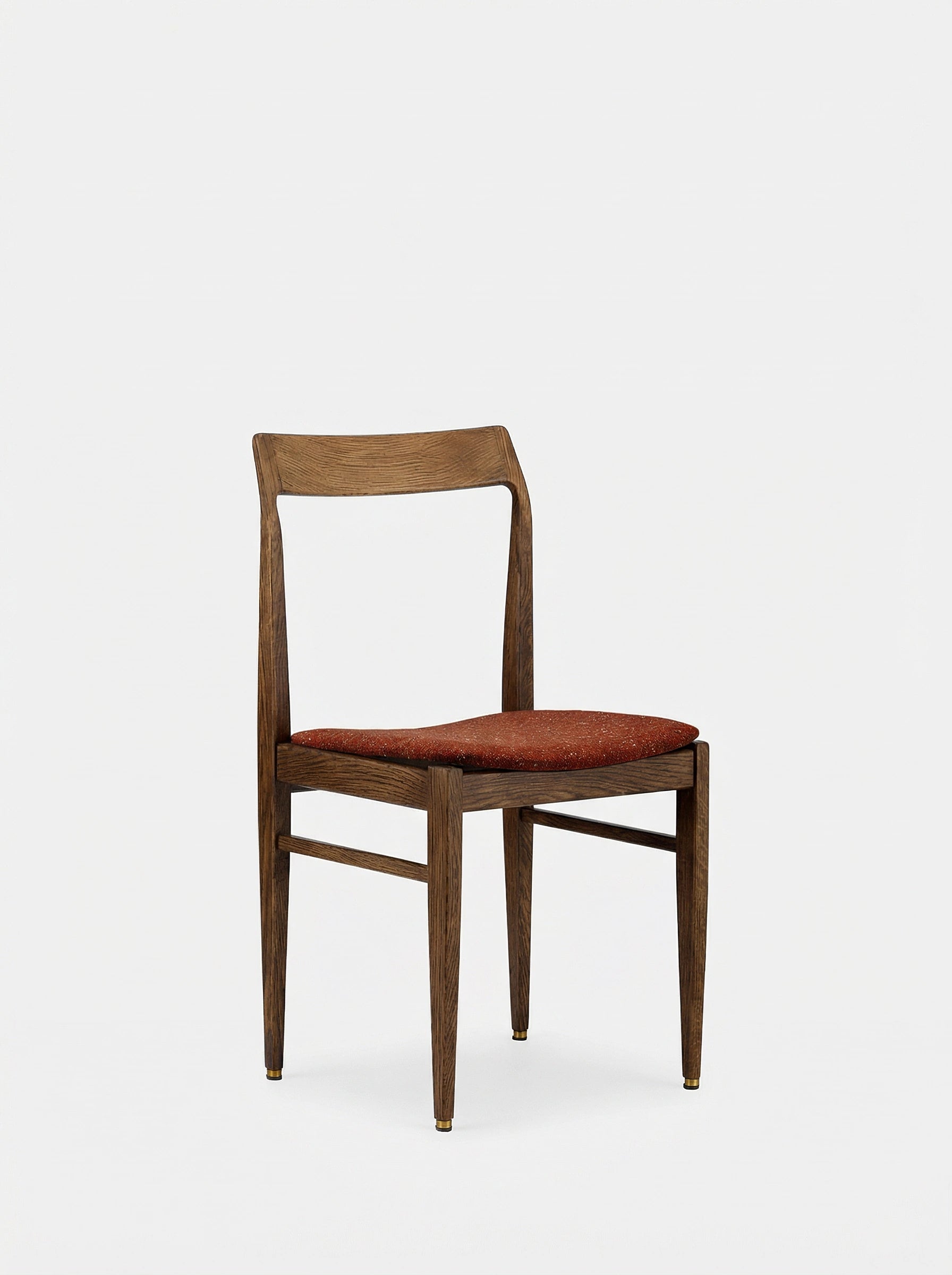 Chaise Homa 104 en tissu Grain Rouille