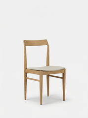 Chaise Homa 104 en tissu Recycled Wool Sand