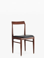 Chaise Homa 104 en tissu Natural Leather Black