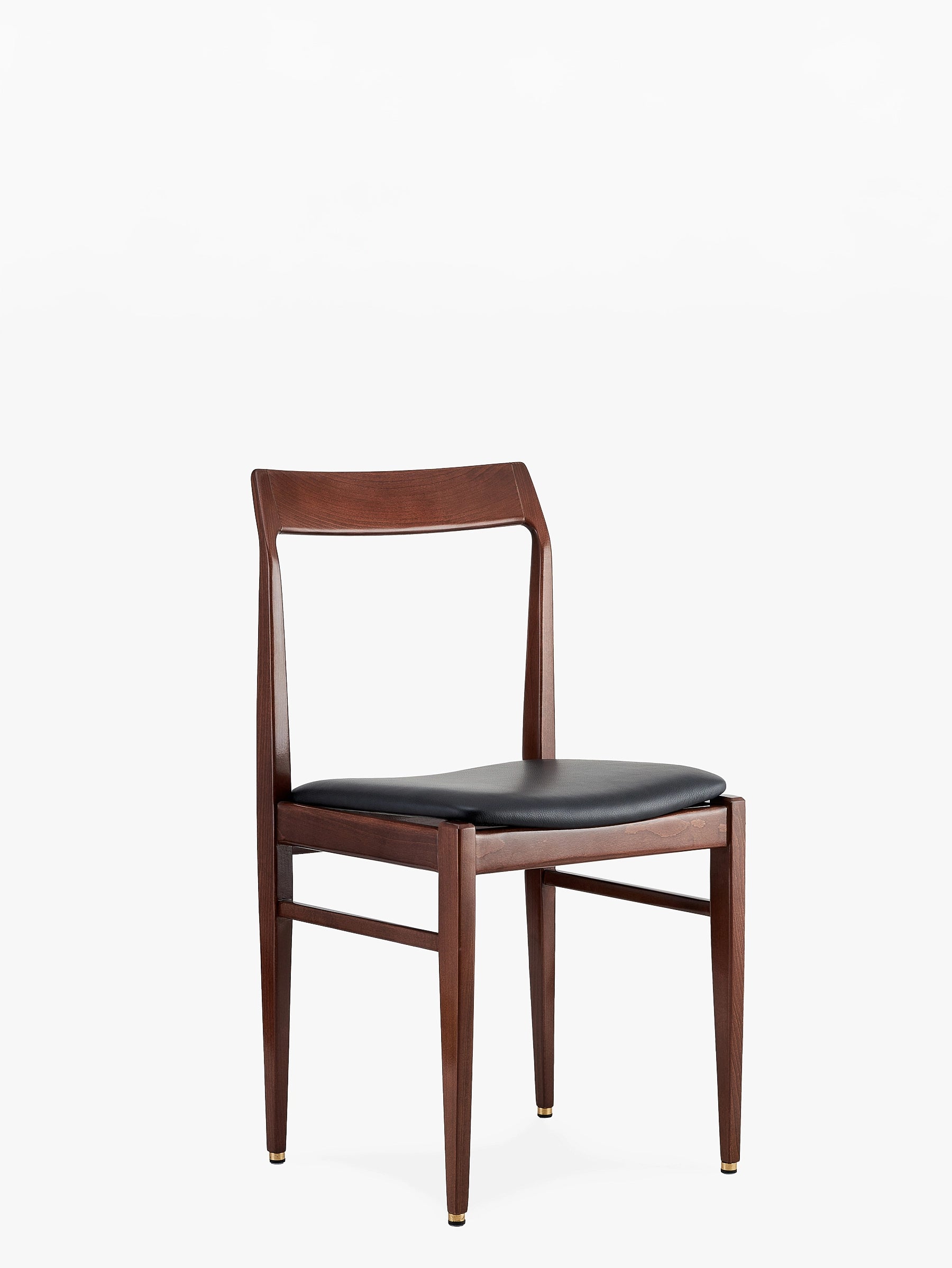 Chaise Homa 104 en tissu Natural Leather Black