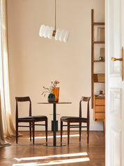 Chaise Homa 104 en tissu Natural Leather Brown