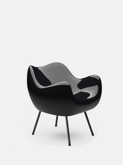 RM58 CLASSIC ARMCHAIR – Black in Glossy Finish