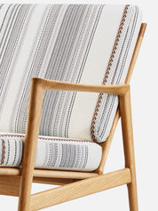 Stefan Lounge Chair in Ravello Noir Casamance