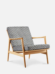 Fauteuil Stefan en tissu Uroko Carbone Casamance