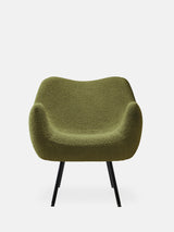 RM58 SOFT ARMCHAIR – Green in Boucle Olive Fabric