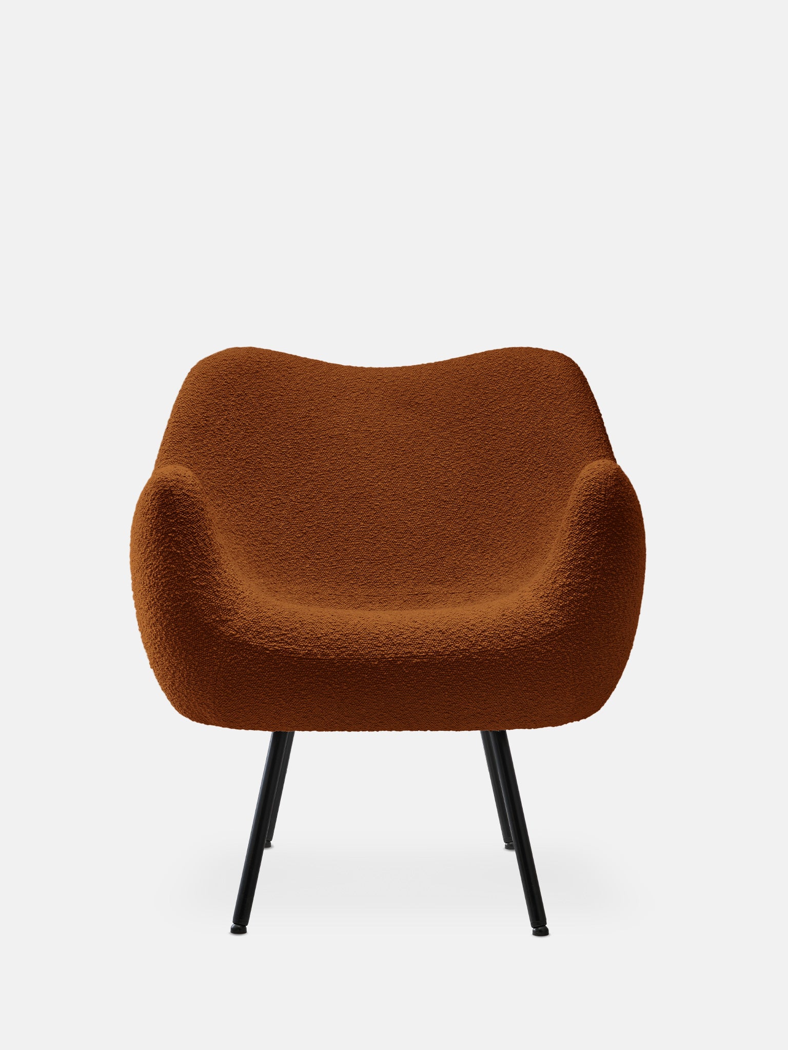 RM58 SOFT ARMCHAIR – Red in Boucle Sierra Fabric