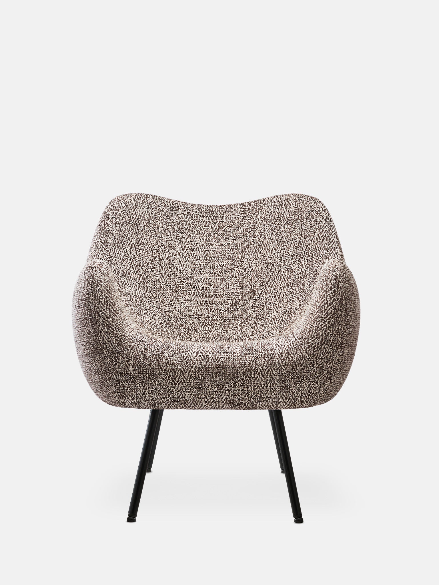 RM58 SOFT ARMCHAIR – Brown in Braid Brown Fabric