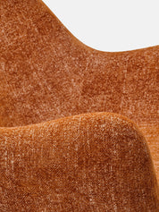 RM58 SOFT ARMCHAIR – Orange in Marble Orange Fabric