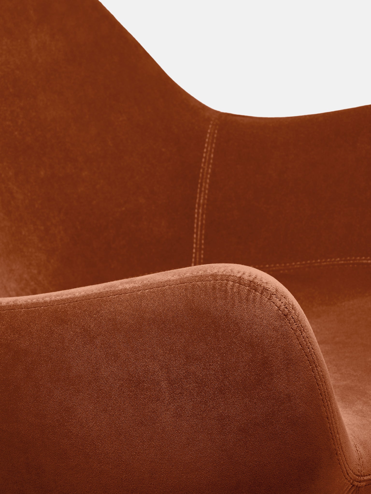 RM58 SOFT ARMCHAIR – Red in Velvet Sierra Fabric