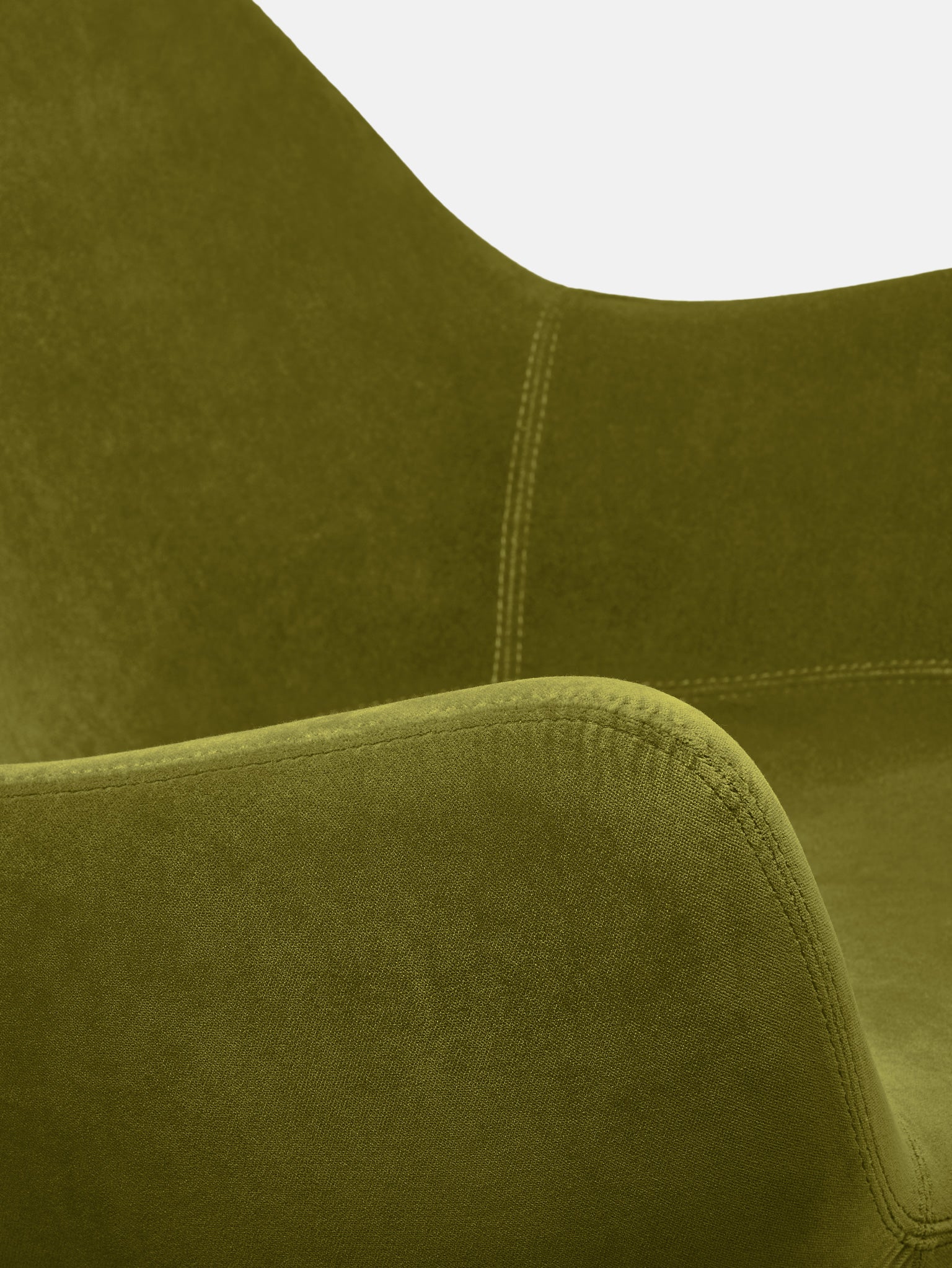 RM58 Soft Armchair in Velvet Olive