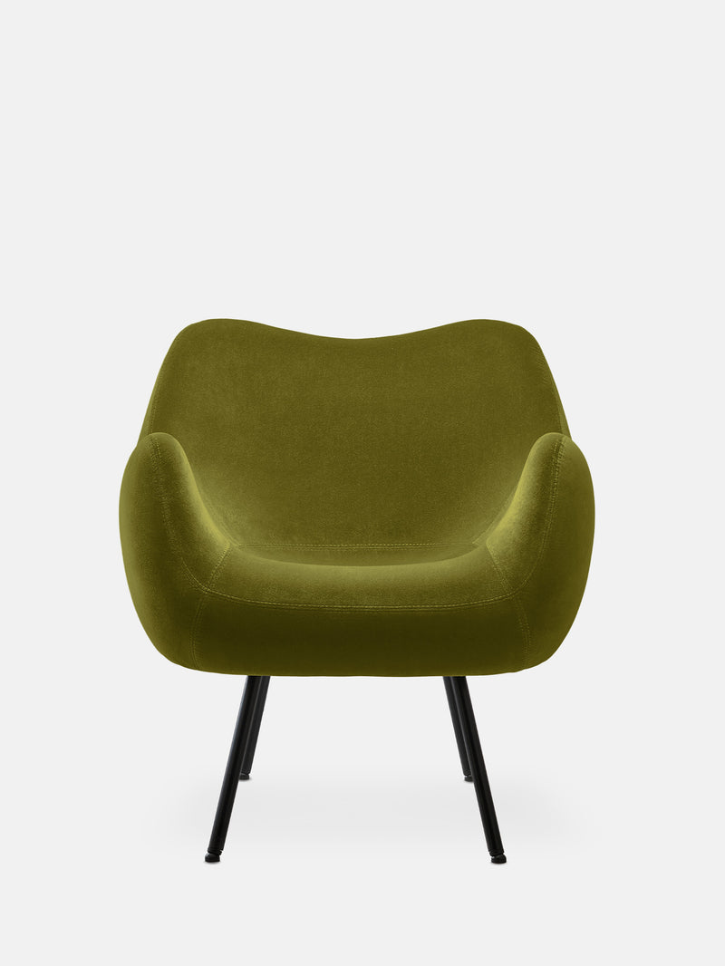 FAUTEUIL RM58 SOFT – Vert en tissu Velvet Olive