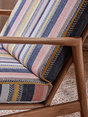 Stefan Lounge Chair in Costa Nova Corail Casamance