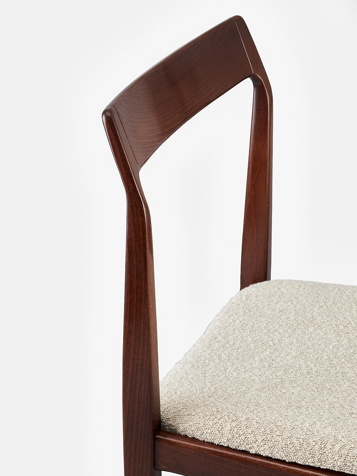 Chaise Homa 104 en tissu Boucle Creme