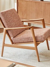 Stefan Lounge Chair in Braid Sierra