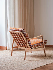 Stefan Lounge Chair in Uroko Roux Casamance