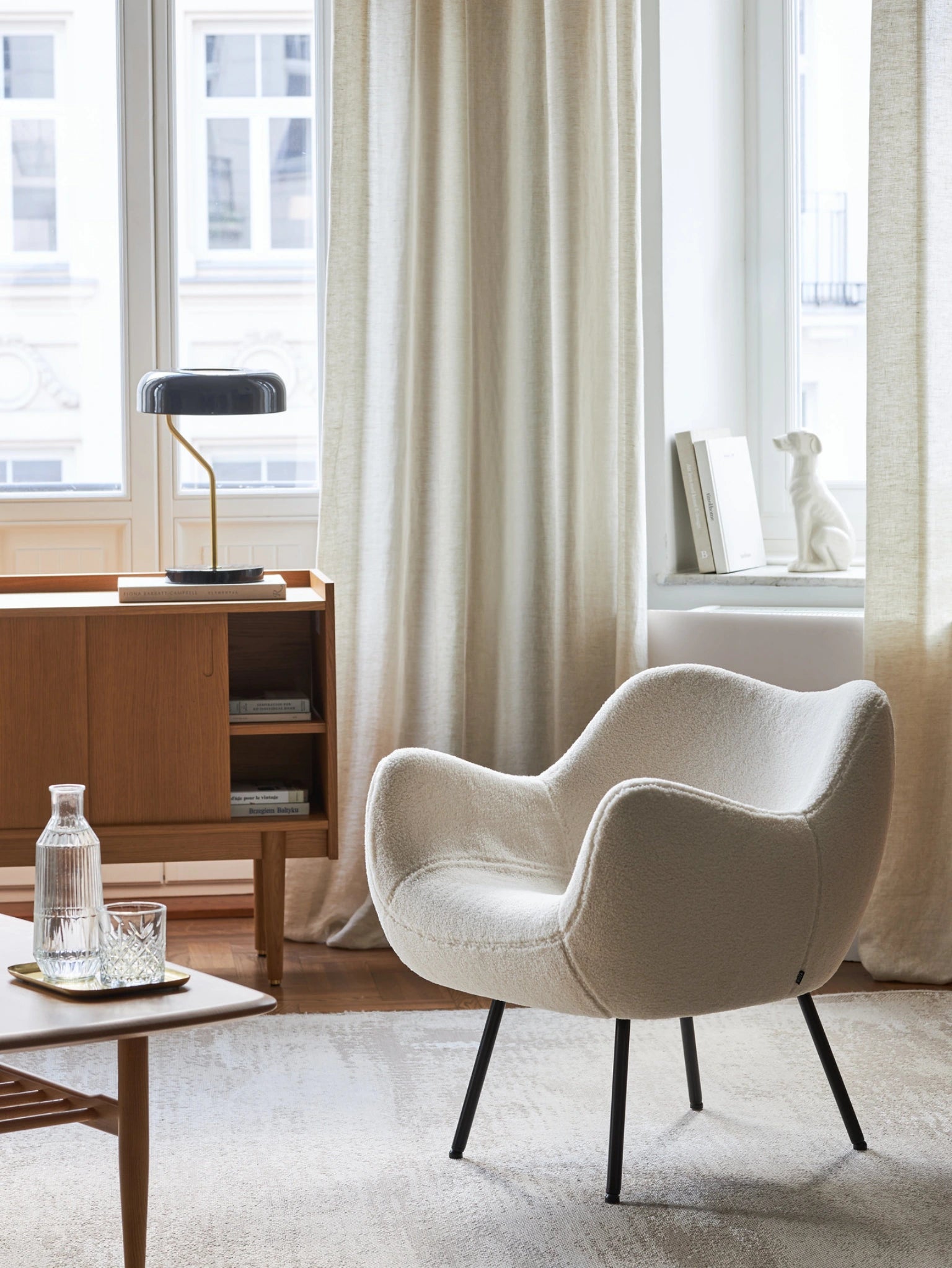 RM58 Soft Armchair in Teddy Cappucino